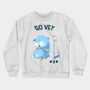 Golang Gopher Mouse Go Vet Crewneck Sweatshirt